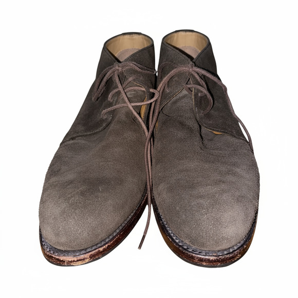 Yanko chukka boots in a dark brown suede from Spain Size 39 (6) - Picture 3 of 10